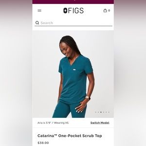 FIGS Catarina One Pocket scrub top